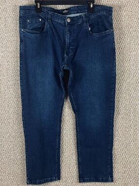 U-510 Mens Jeans 40x27 Cotton Blend Casual Dark Wash Denim B11